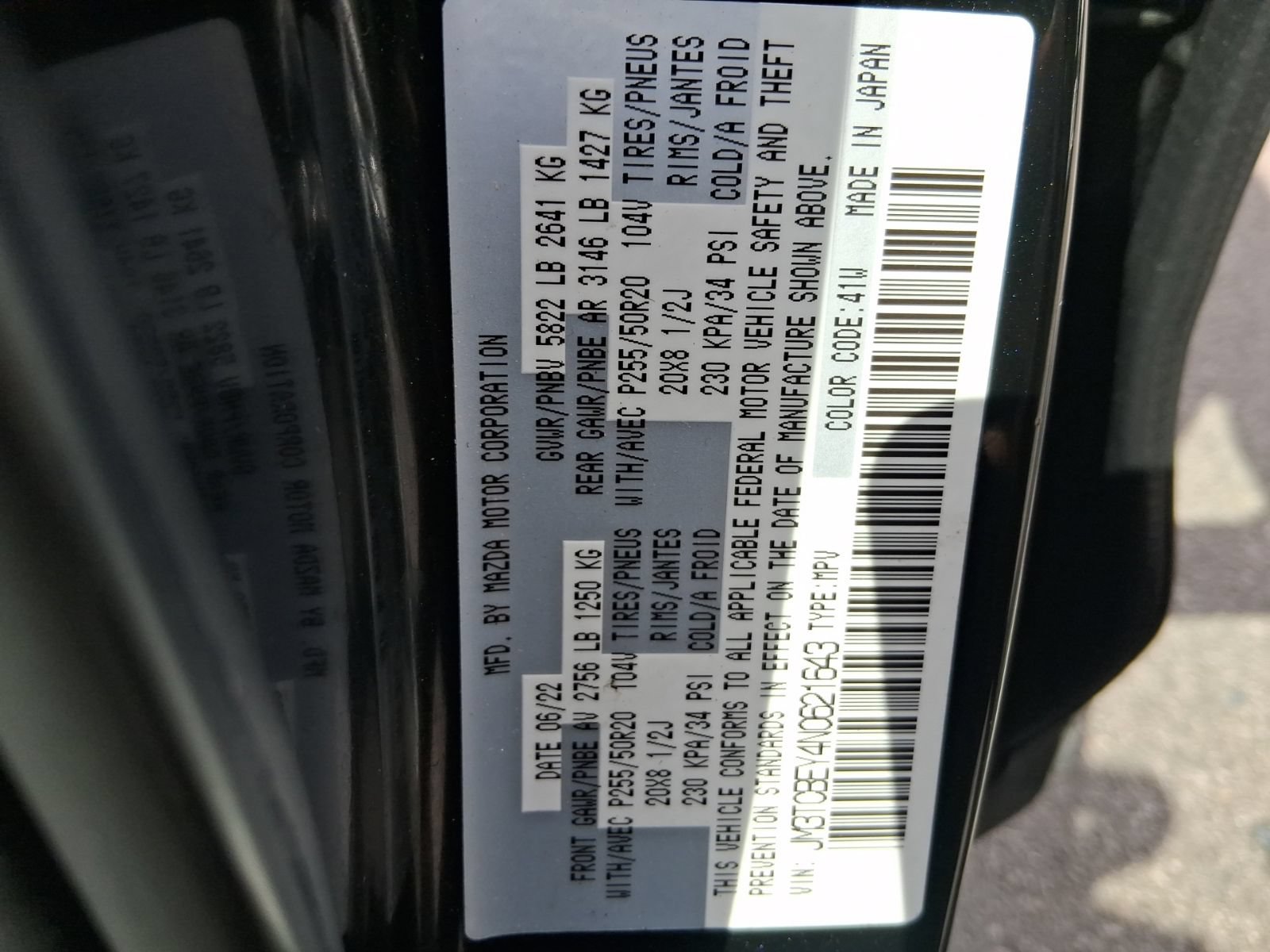 Certified 2022 MAZDA CX-9 Signature AWD/4WD image 27