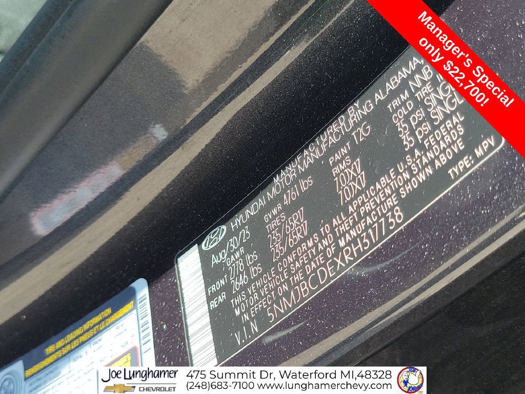 Used 2024 Hyundai Tucson SEL AWD/4WD image 33