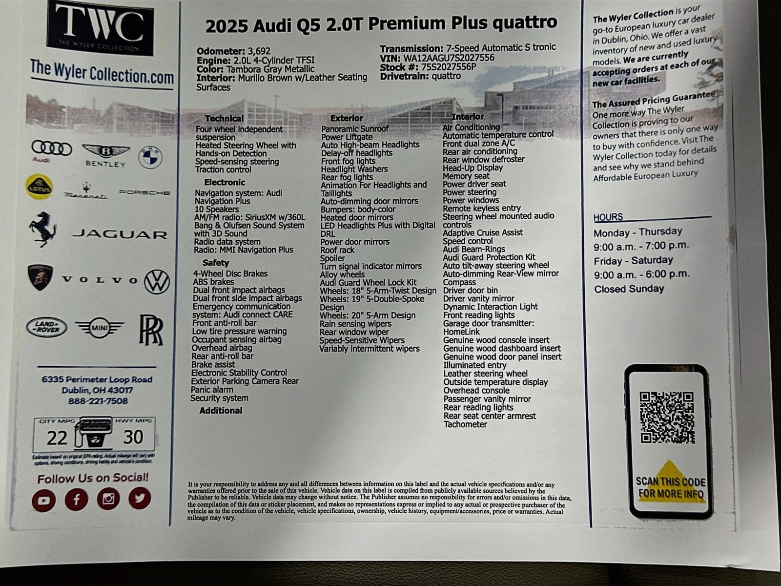 Certified 2025 Audi Q5 Premium w/ Premium Plus AWD/4WD image 46