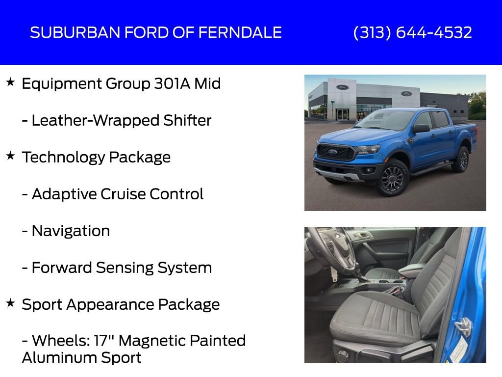 Used 2021 Ford Ranger XLT w/ Equipment Group 301A Mid image 9