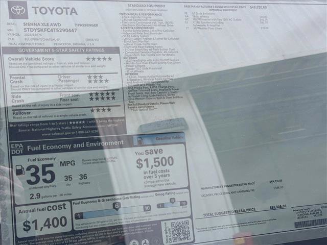 New 2026 Toyota Sienna XLE AWD/4WD image 25