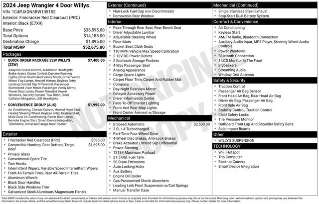 Used 2024 Jeep Wrangler Willys image 46