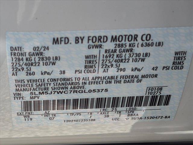 Used 2024 Lincoln Aviator Reserve w/ Equipment Group 201A RWD image 24