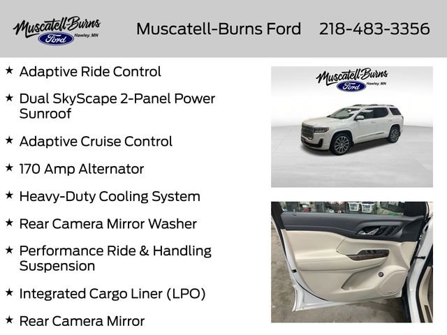 Used 2021 GMC Acadia Denali w/ Denali Ultimate Package AWD/4WD image 14