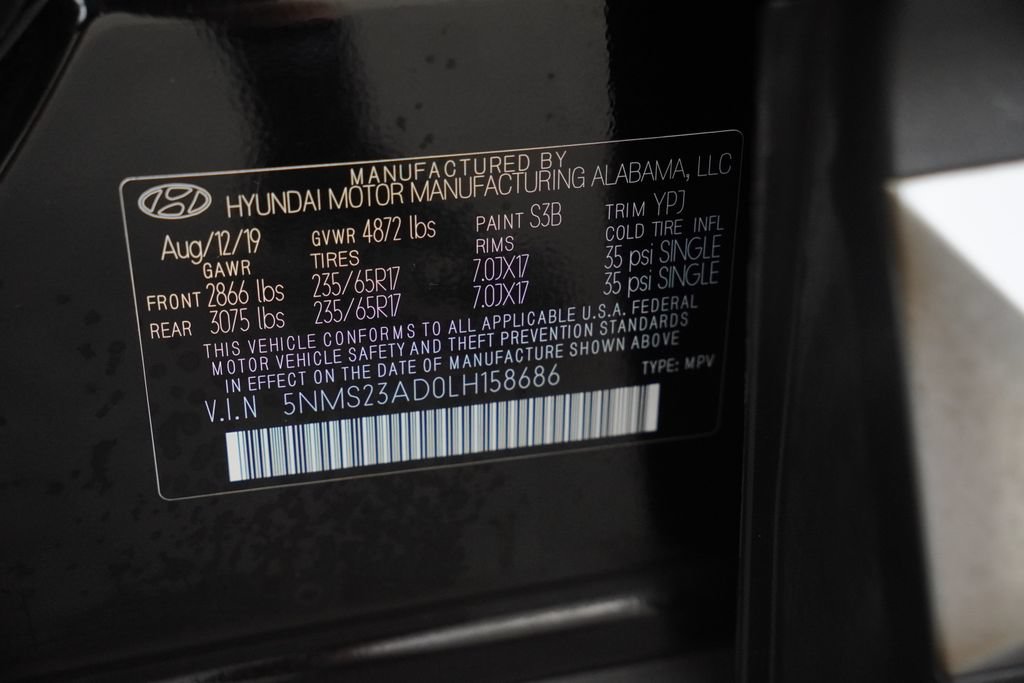 Used 2020 Hyundai Santa Fe SE FWD image 41