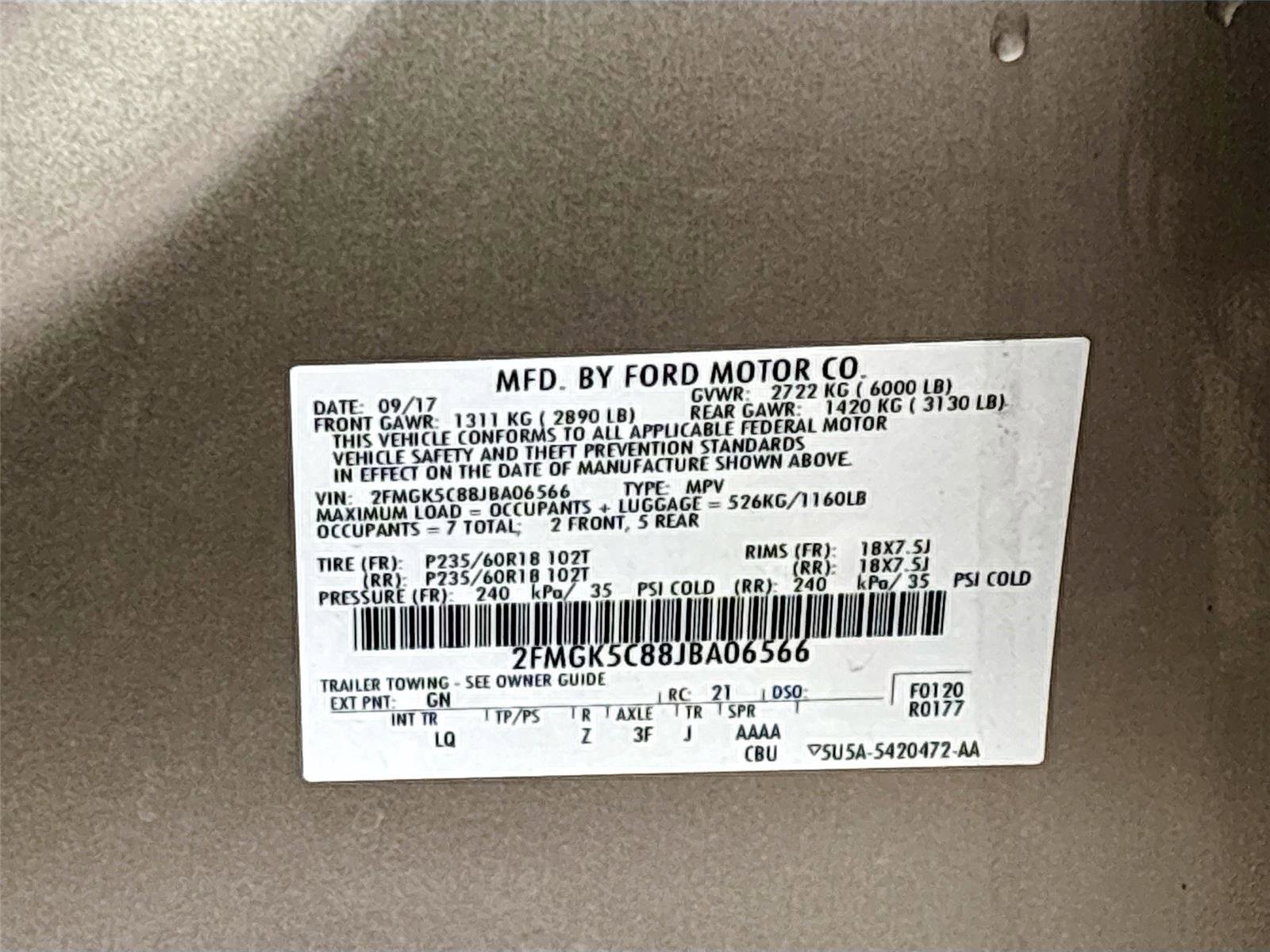 Used 2018 Ford Flex SEL w/ Equipment Group 202A image 35