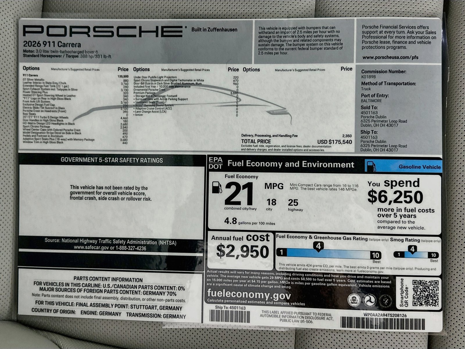 New 2026 Porsche 911 Carrera RWD image 45