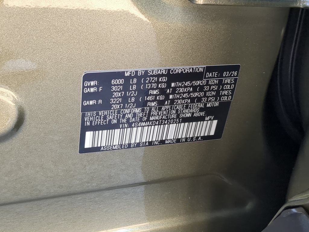 New 2026 Subaru Ascent Touring AWD/4WD image 35