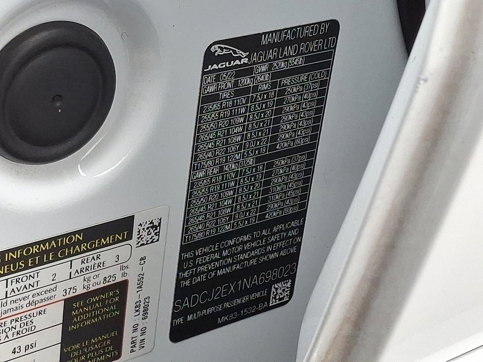 Used 2022 Jaguar F-PACE S image 26