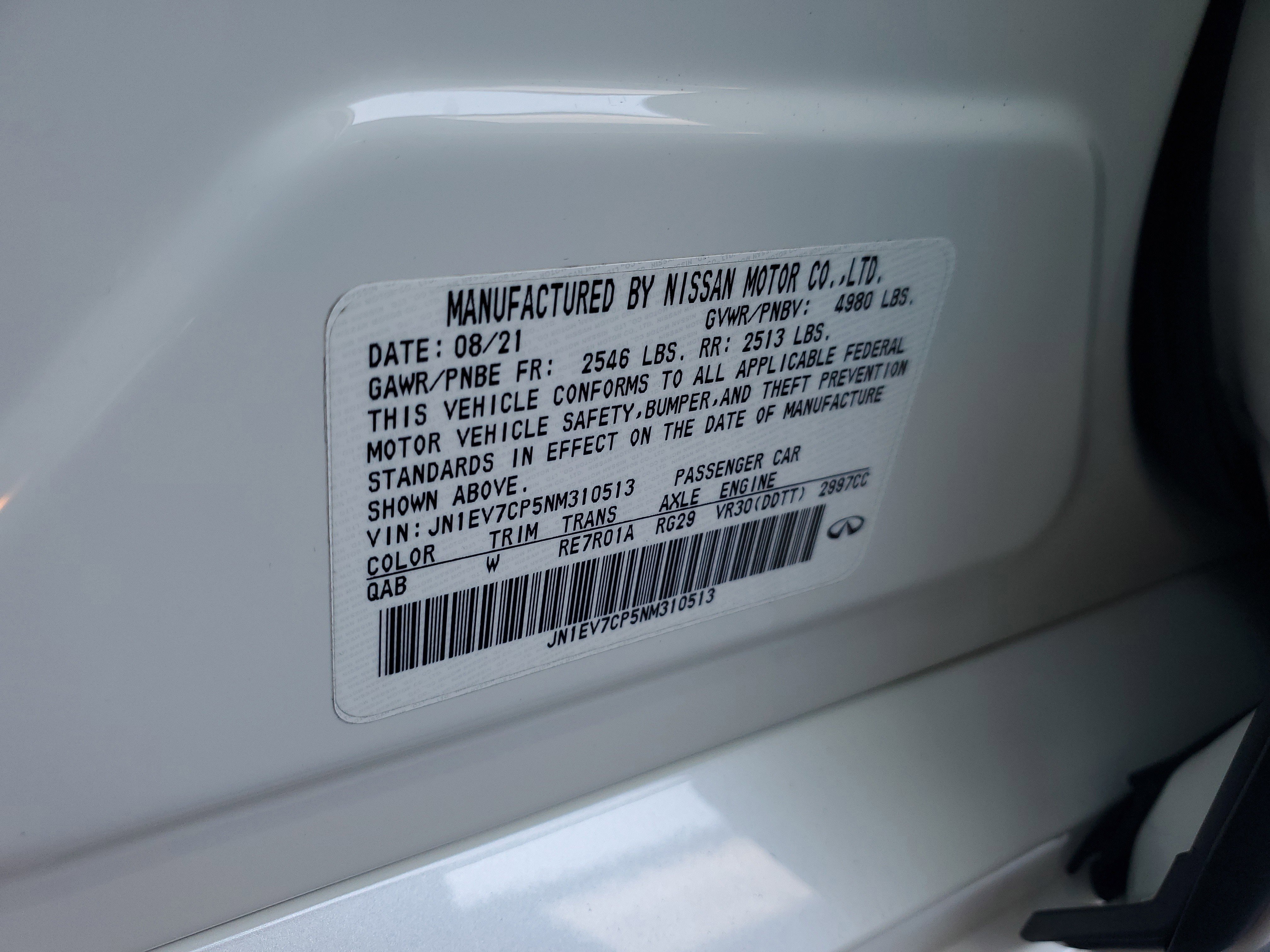 Used 2022 INFINITI Q50 Sensory image 30