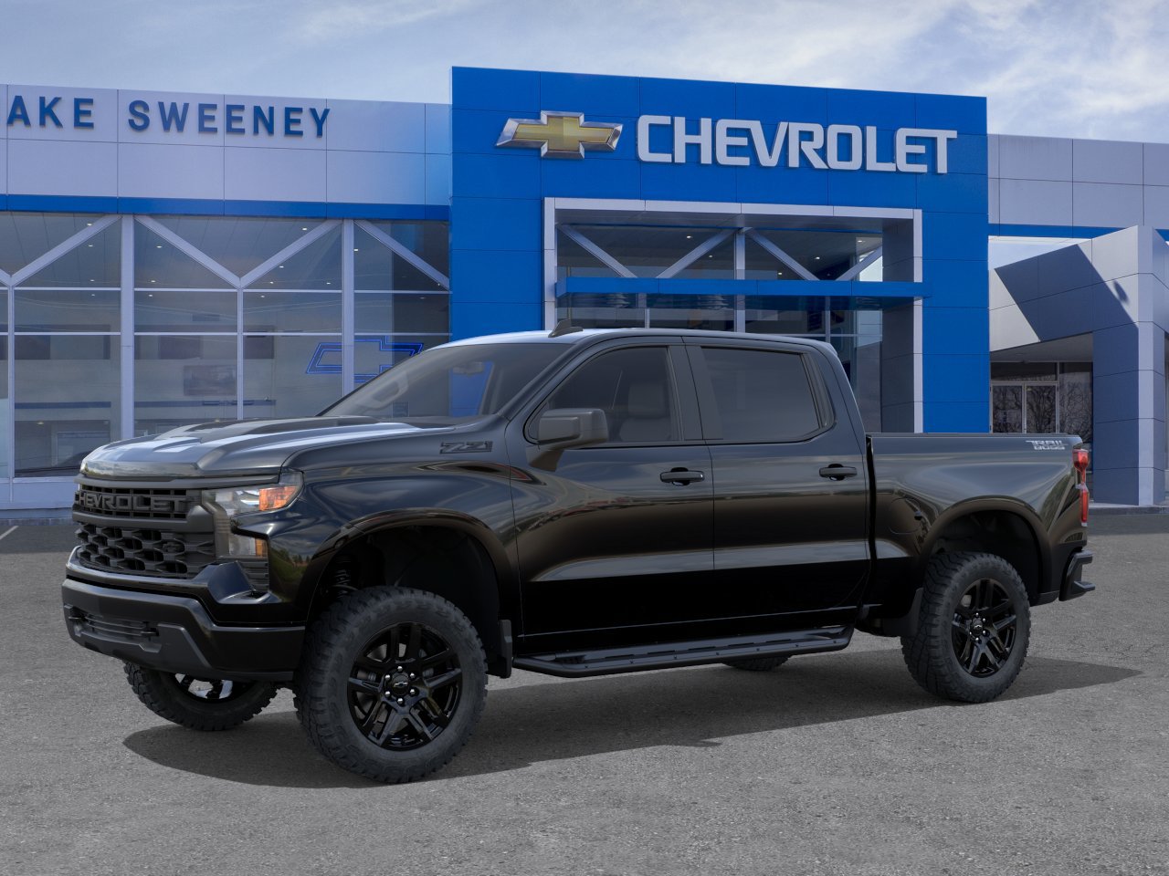Used 2023 Chevrolet Silverado 1500 Custom Trail Boss w/ Midnight Edition AWD/4WD image 2