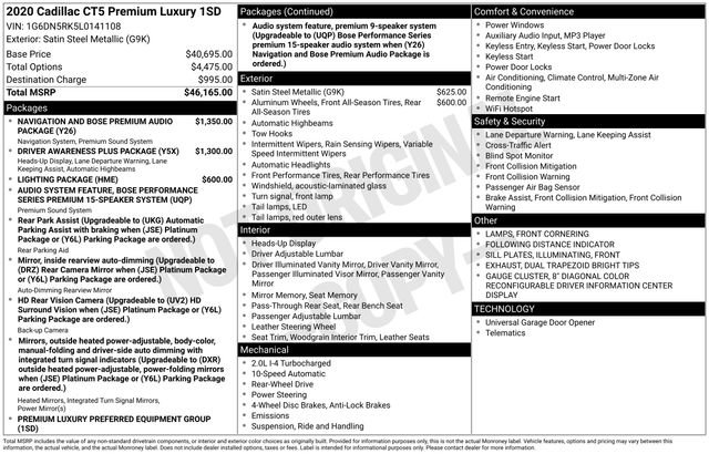 Used 2020 Cadillac CT5 Premium Luxury image 6