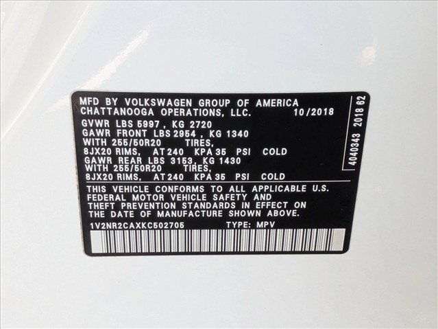 Used 2019 Volkswagen Atlas SEL Premium AWD/4WD image 26