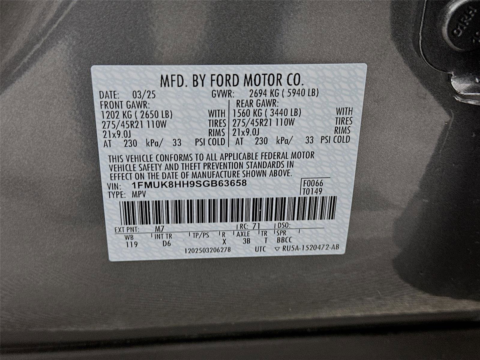 Used 2025 Ford Explorer Platinum w/ LUX Leather Package image 33