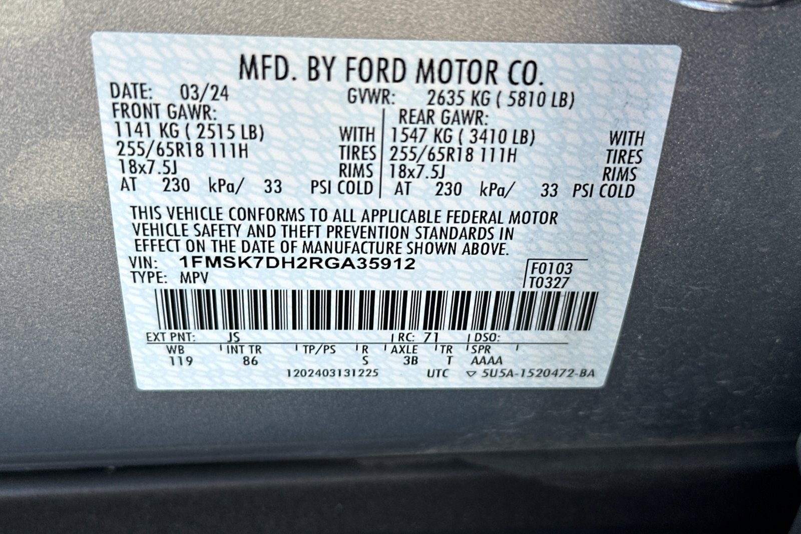 Used 2024 Ford Explorer XLT image 30