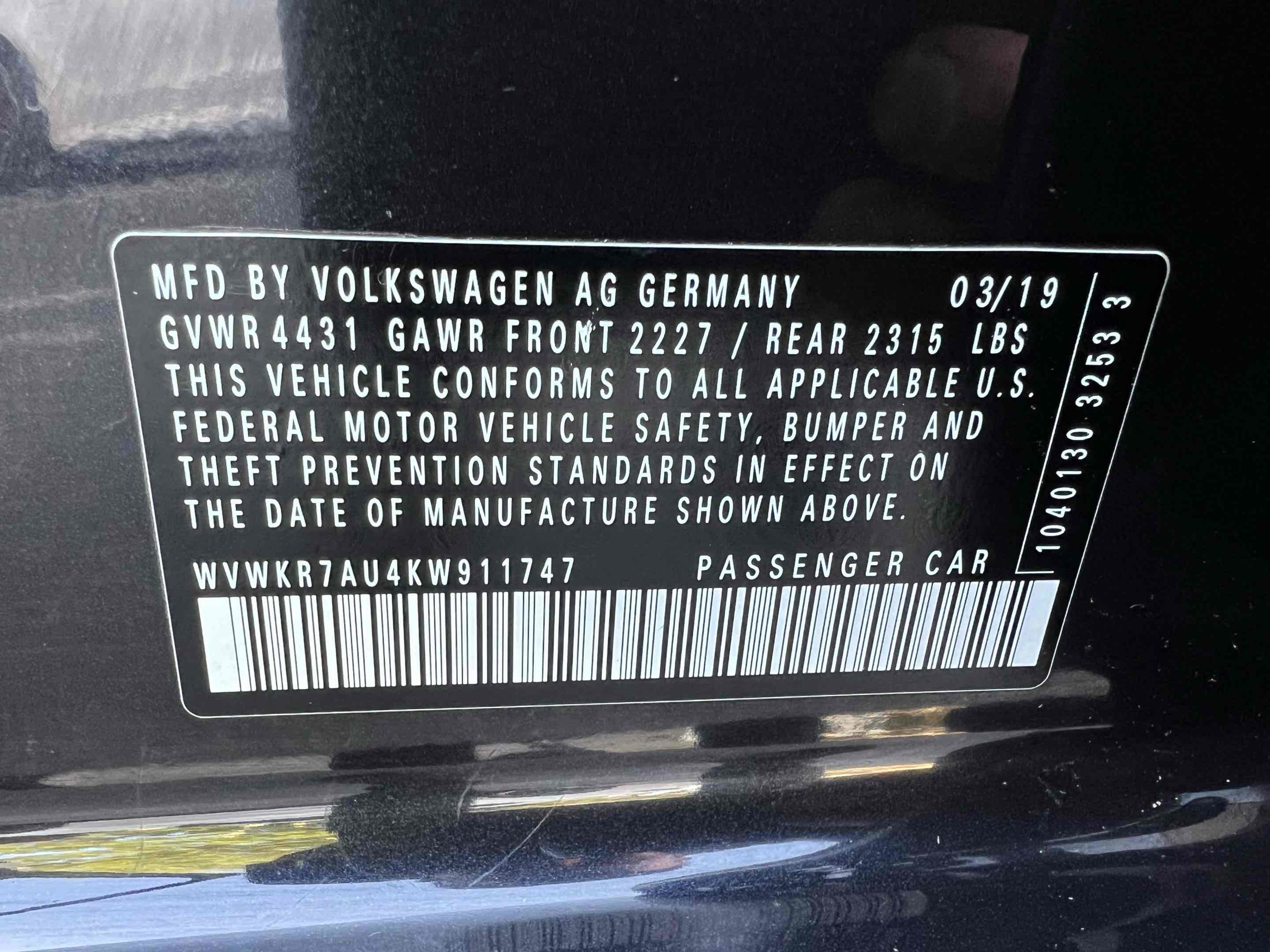 Used 2019 Volkswagen e-Golf SE w/ Driver Assistance Package FWD image 10