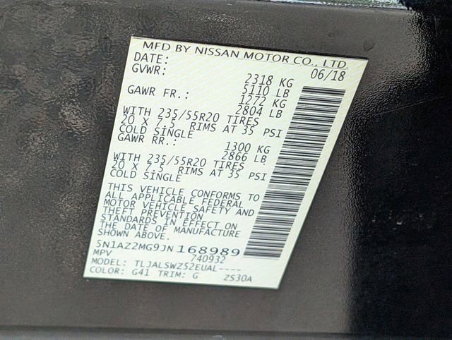 Used 2018 Nissan Murano Platinum w/ Cargo Package image 36