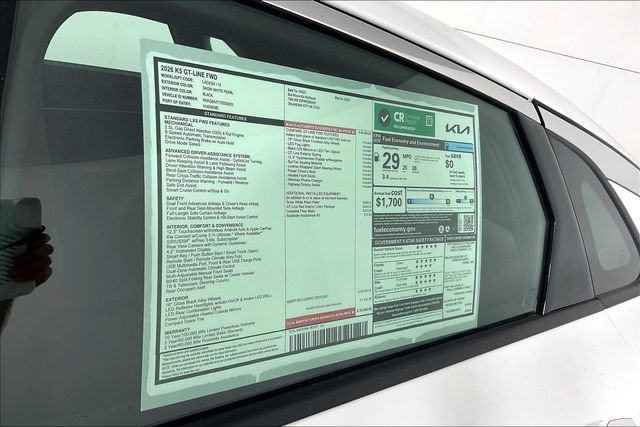 New 2026 Kia K5 GT-Line w/ GT-Line Red Interior Package FWD image 14