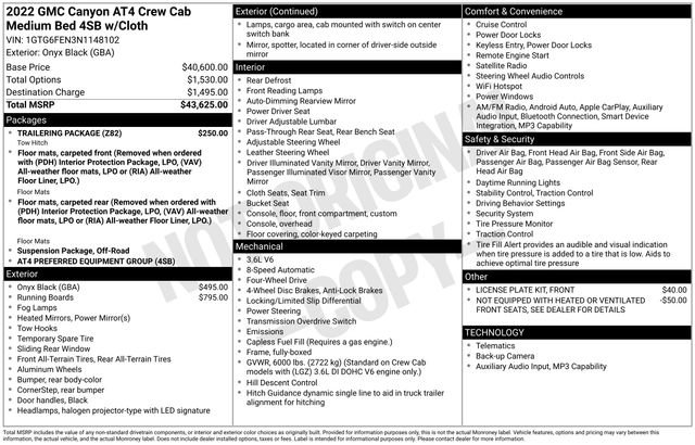 Used 2022 GMC Canyon AT4 w/ Trailering Package video 3