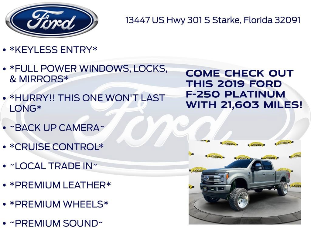 Used 2019 Ford F250 Platinum w/ Platinum Ultimate Package image 10