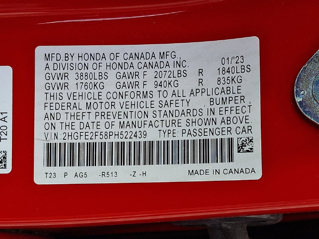 Used 2023 Honda Civic Sport image 27