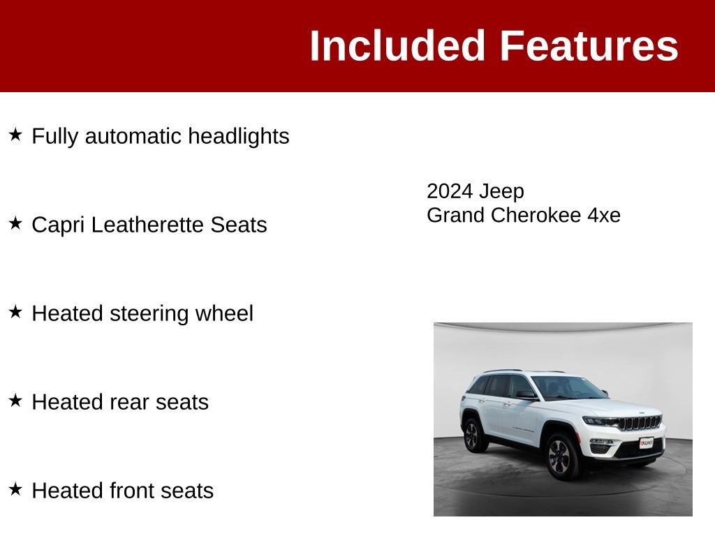 Used 2024 Jeep Grand Cherokee Limited 4xe AWD/4WD image 4