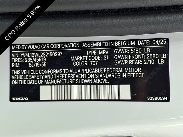 Certified 2025 Volvo V60 B5 Cross Country Ultra AWD/4WD image 30
