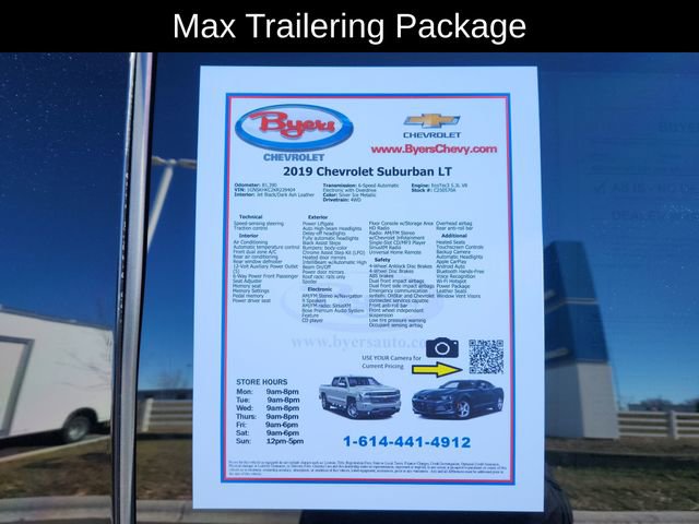 Used 2019 Chevrolet Suburban LT w/ Max Trailering Package image 12