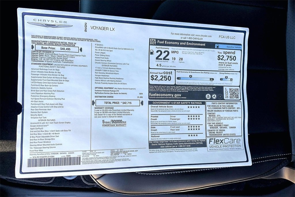 New 2026 Chrysler Voyager LX image 14