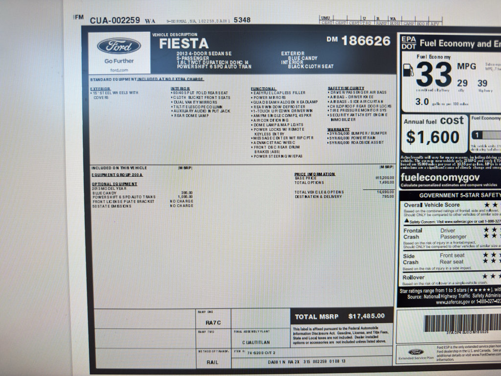 Used 2013 Ford Fiesta SE FWD image 23