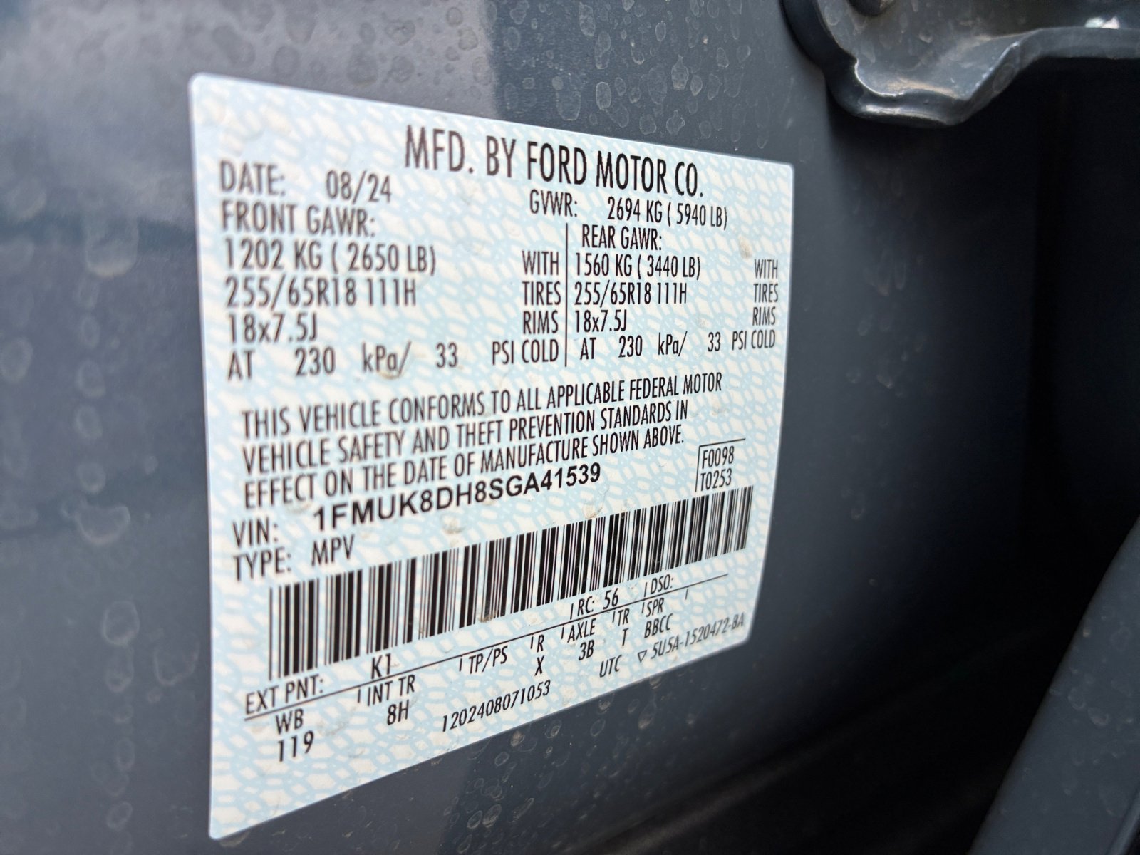 Certified 2025 Ford Explorer Active AWD/4WD image 24
