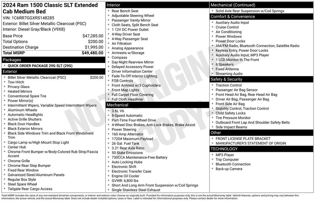 Used 2024 RAM 1500 Classic SLT image 17