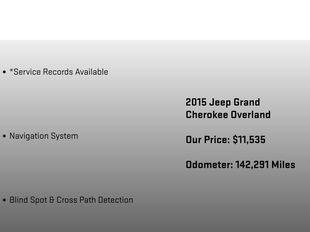 Used 2015 Jeep Grand Cherokee Overland image 12
