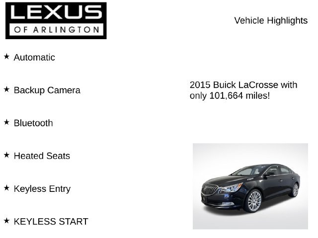 Used 2015 Buick LaCrosse Premium w/ Driver Confidence Package #1 FWD image 8