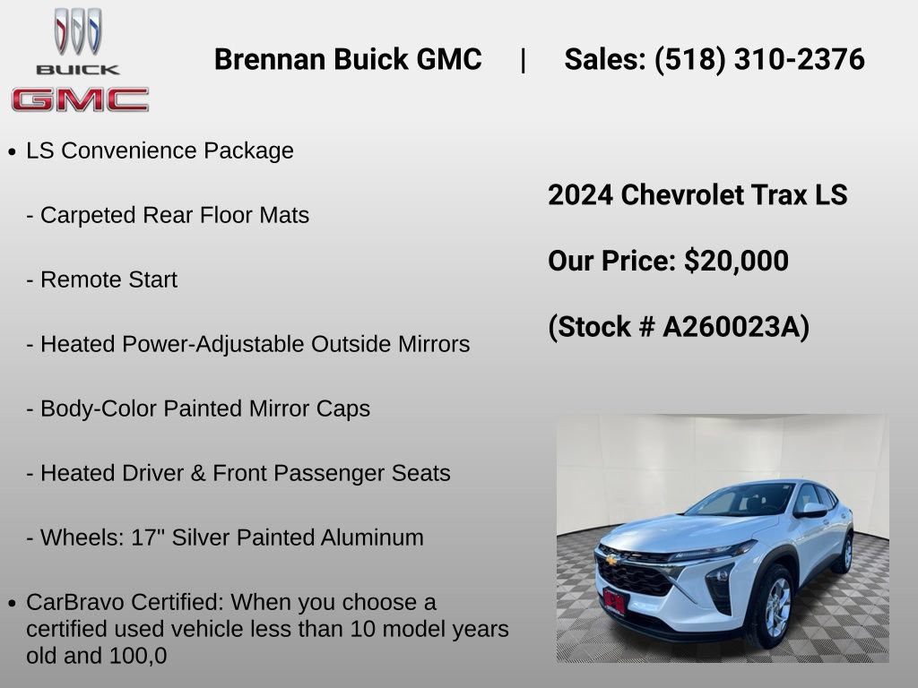 Certified 2024 Chevrolet Trax LS w/ LS Convenience Package FWD image 6