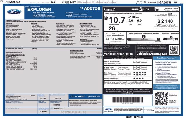 Used 2022 Ford Explorer Limited w/ Class IV Trailer Tow Package AWD/4WD image 8