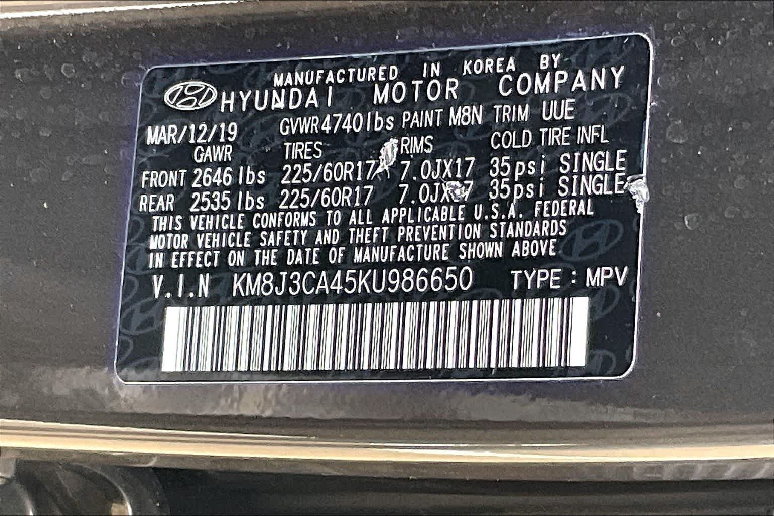 Used 2019 Hyundai Tucson Value w/ Cargo Package AWD/4WD image 19
