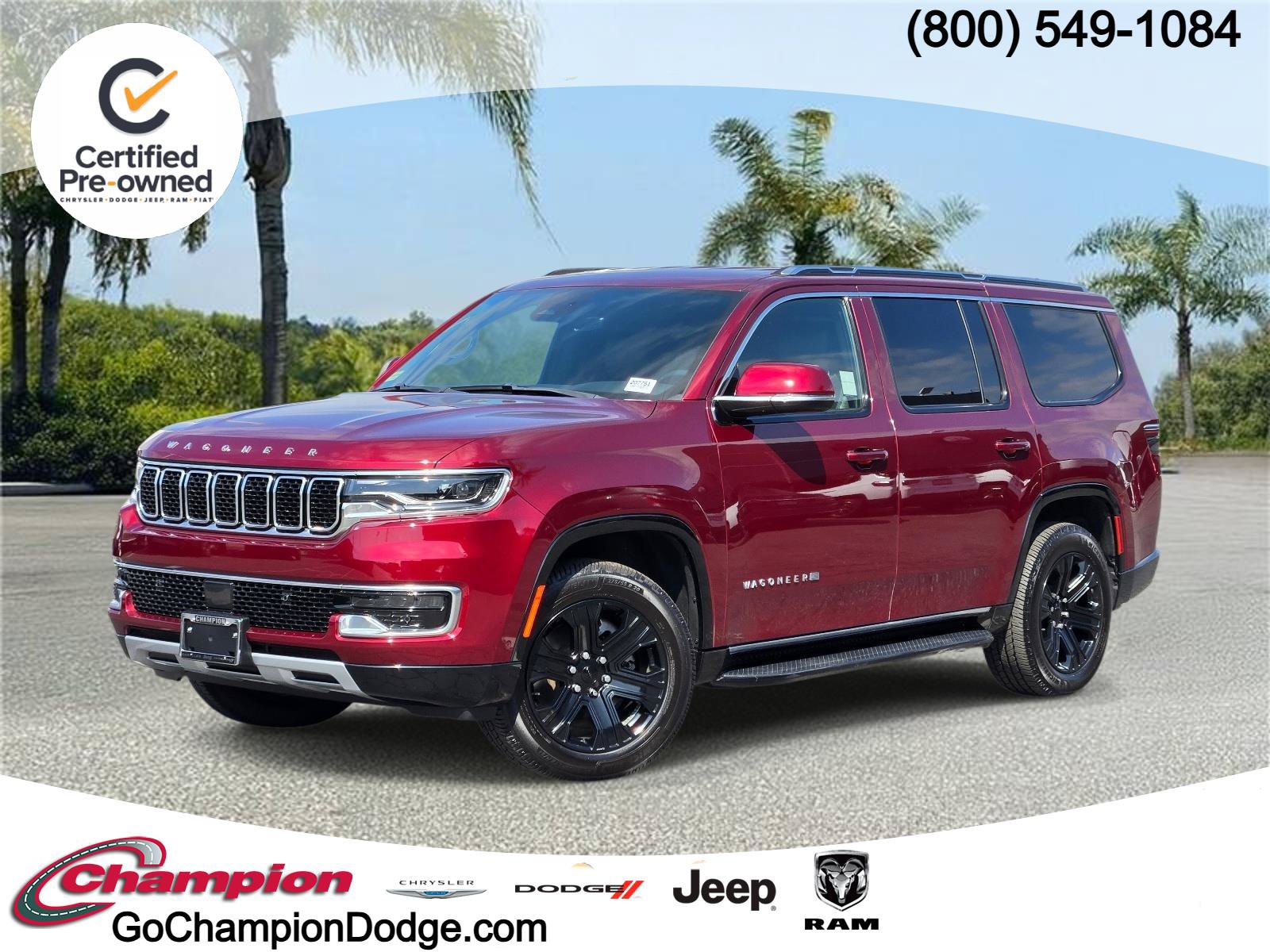 Certified 2022 Jeep Wagoneer Series II AWD/4WD image 1