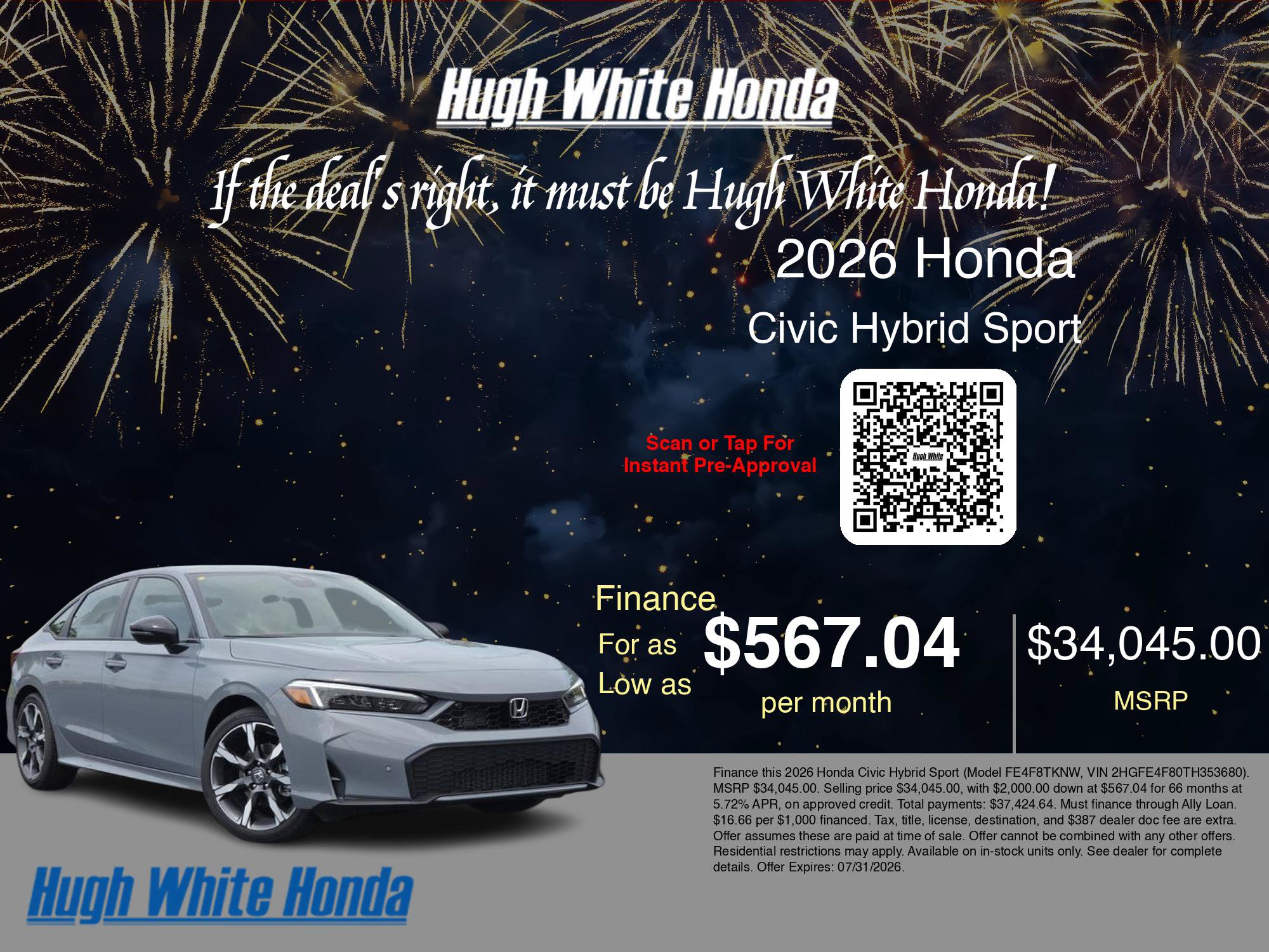 New 2026 Honda Civic Sport Touring image 6
