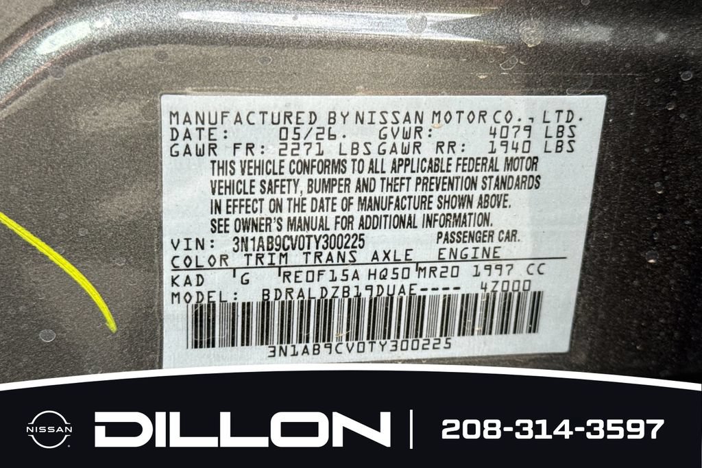 New 2026 Nissan Sentra SV w/ SV Convenience Package FWD image 29