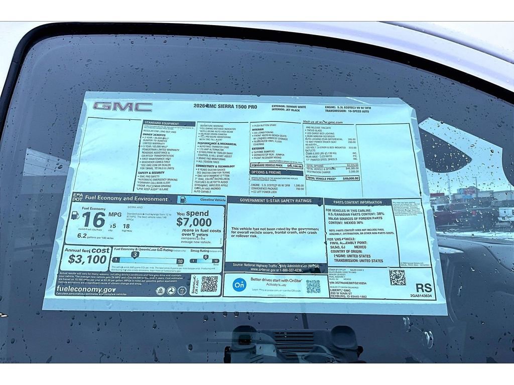 New 2026 GMC Sierra 1500 Pro w/ Convenience Package image 12