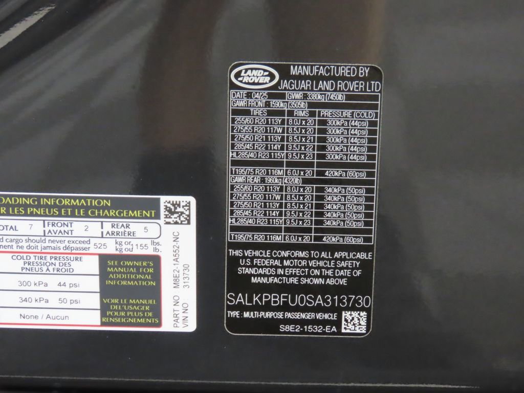 New 2025 Land Rover Range Rover Long Wheelbase SE image 34
