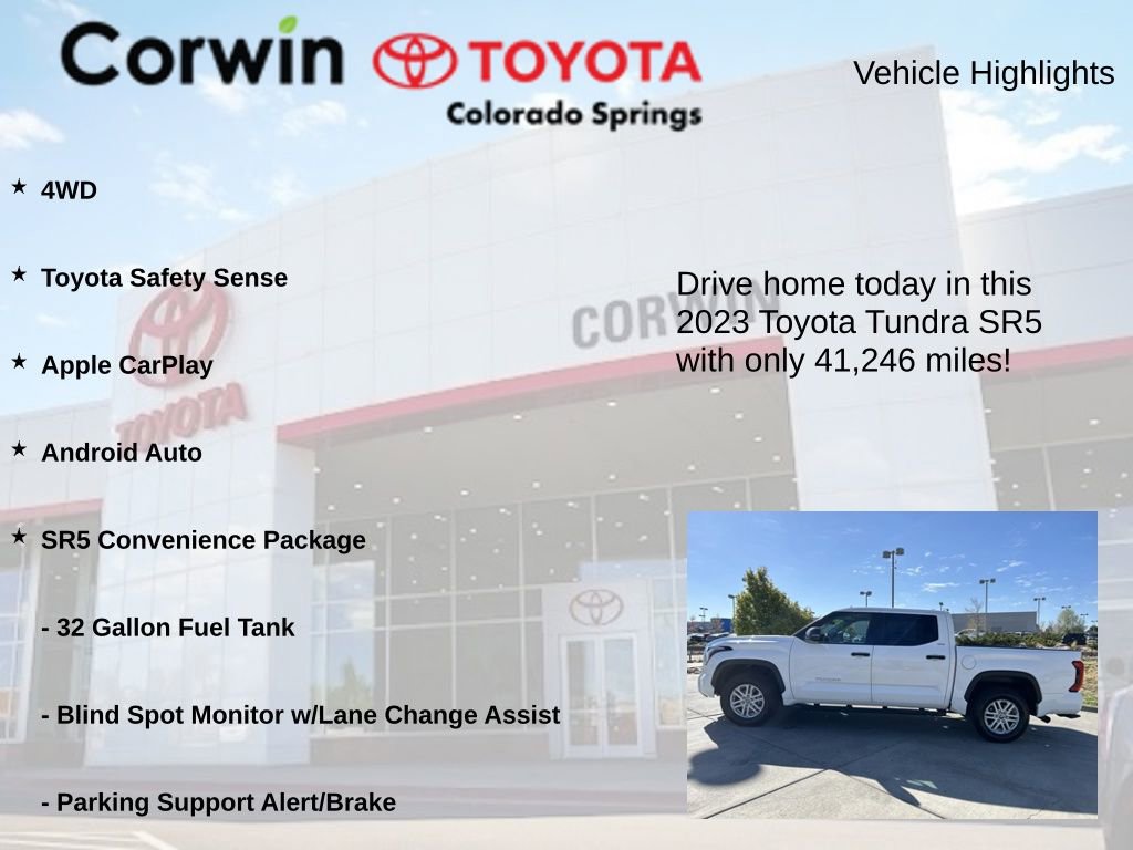 Used 2023 Toyota Tundra SR5 w/ SR5 Convenience Package AWD/4WD image 7
