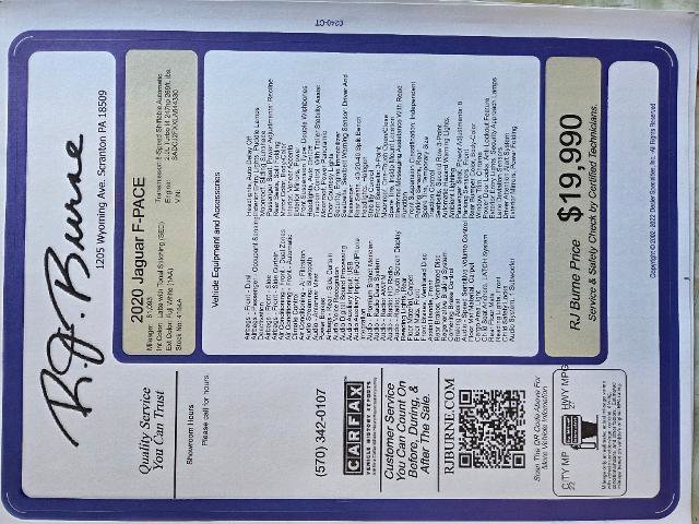 Used 2020 Jaguar F-PACE Premium image 25