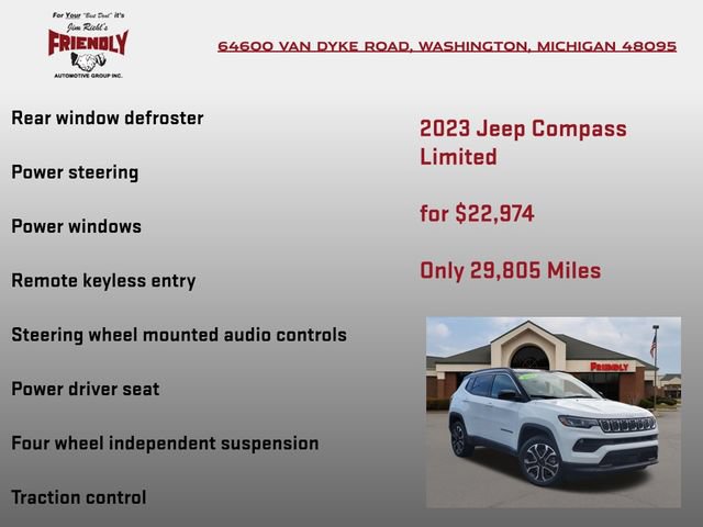 Used 2023 Jeep Compass Limited AWD/4WD image 10