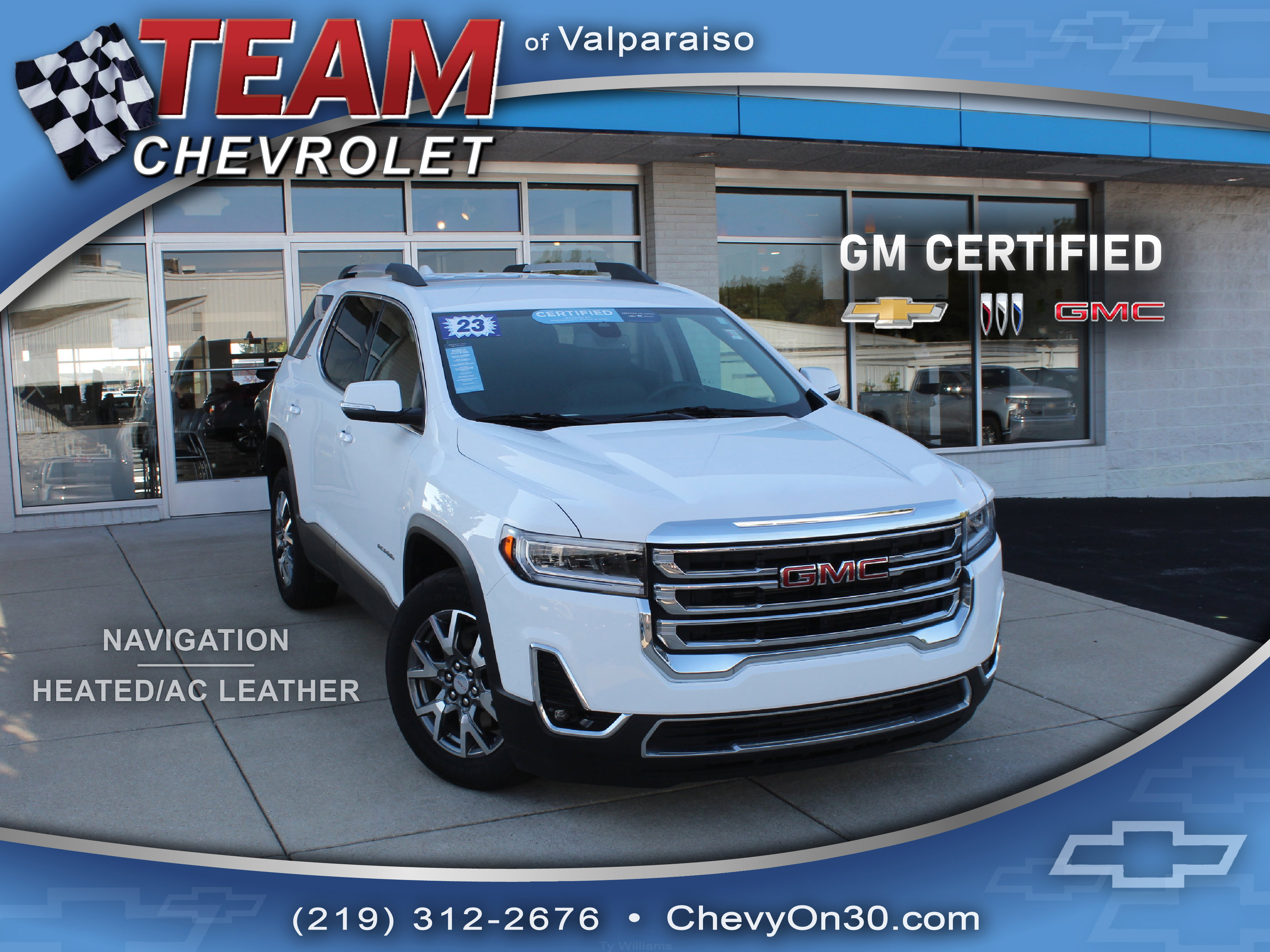 Certified 2023 GMC Acadia SLT w/ Preferred Package