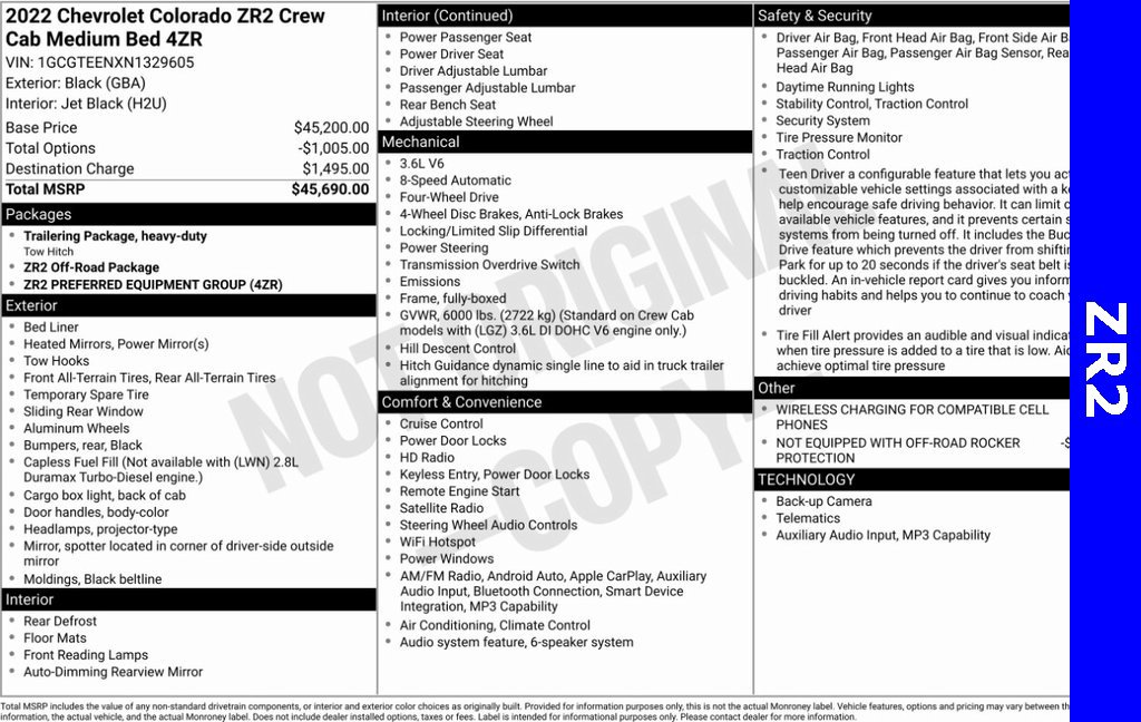 Used 2022 Chevrolet Colorado ZR2 image 3