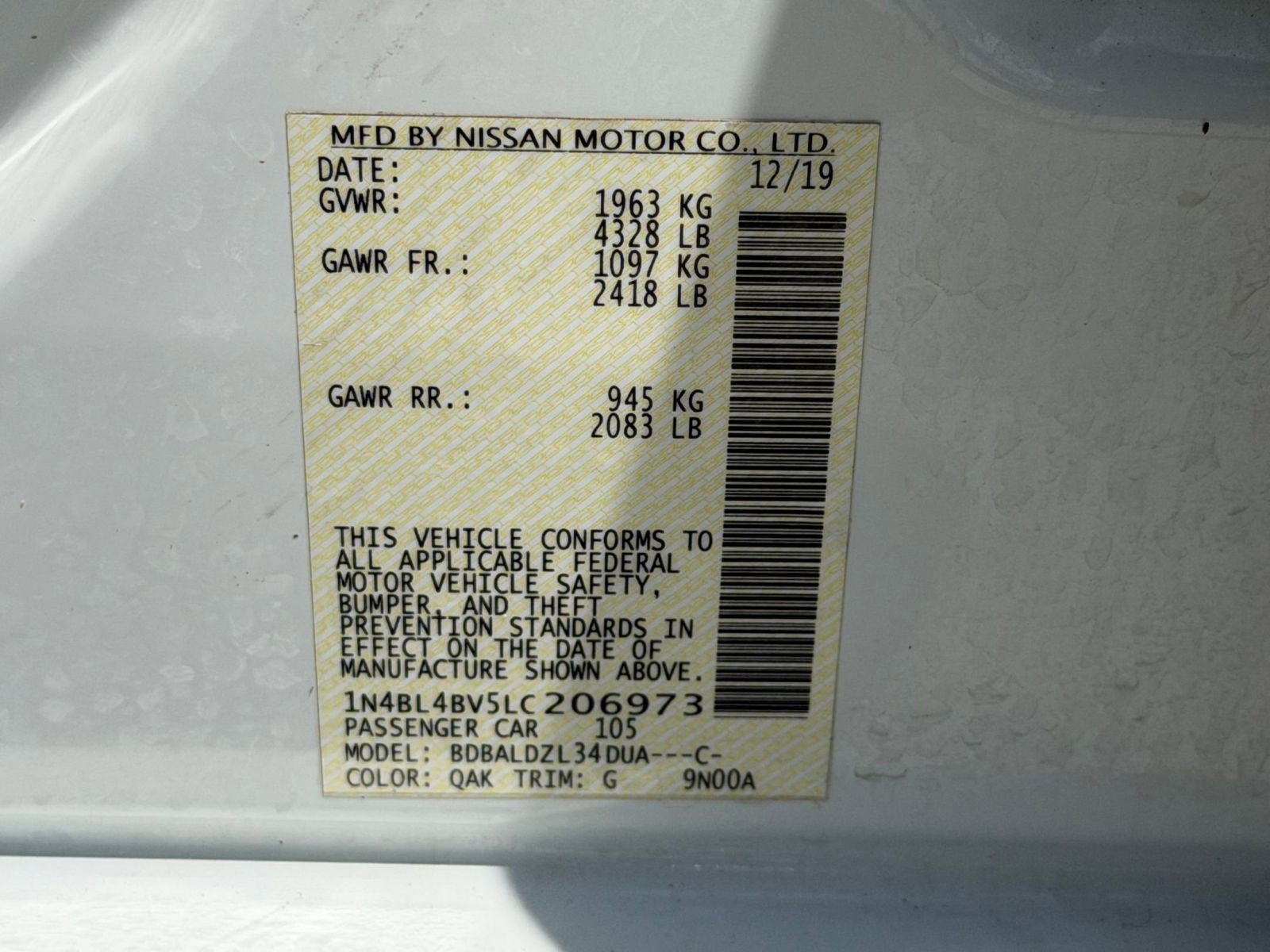 Used 2020 Nissan Altima 2.5 S FWD image 19