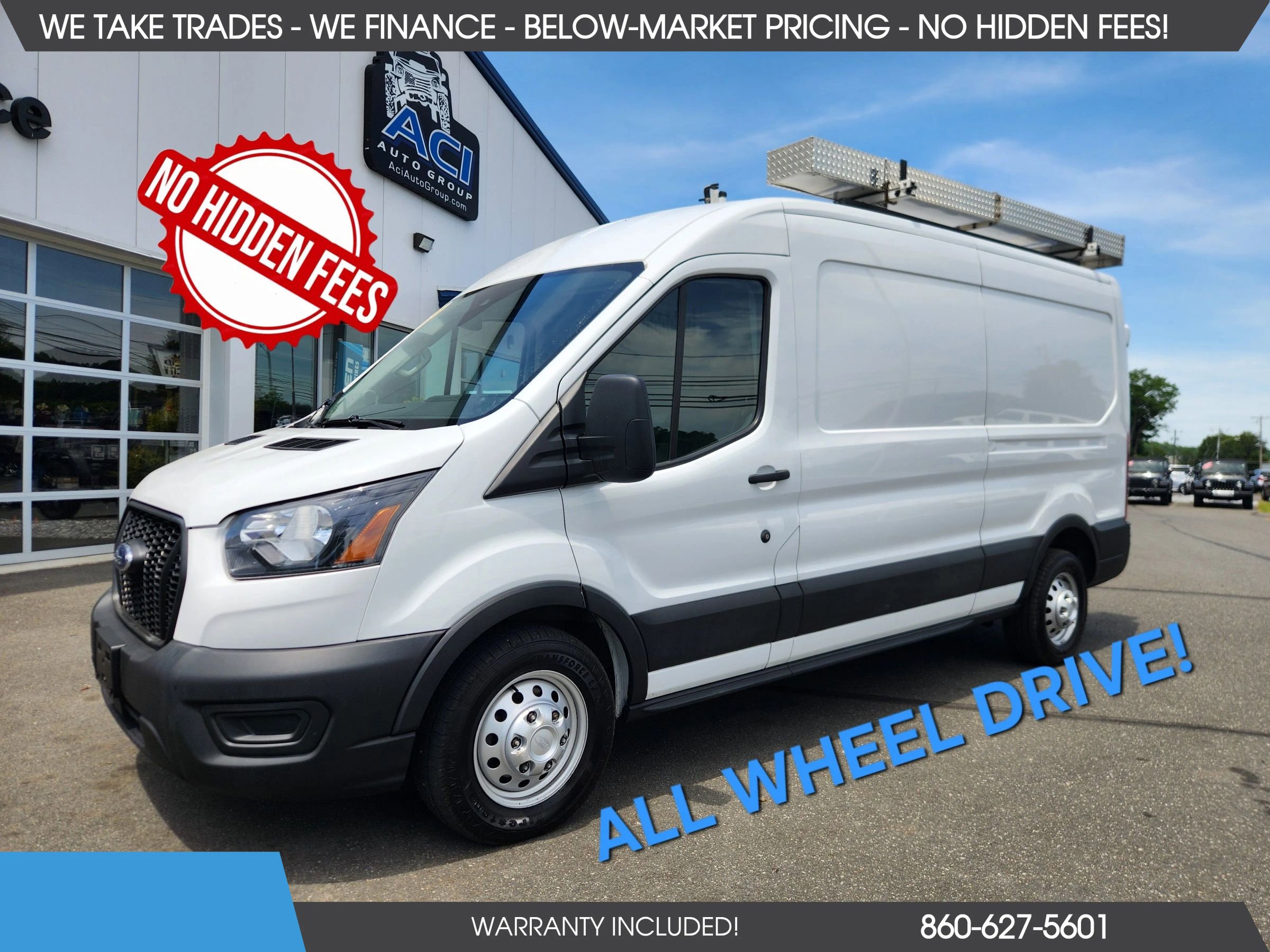 Used 2023 Ford Transit 250 Medium Roof AWD w/ Load Area Protection Package video 1