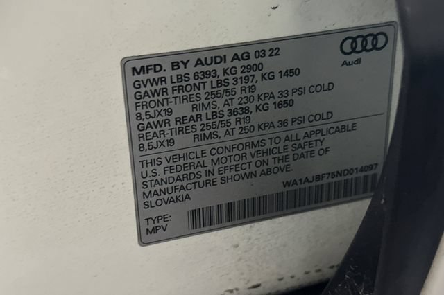 Used 2022 Audi Q7 2.0T Premium w/ Convenience Package AWD/4WD image 39
